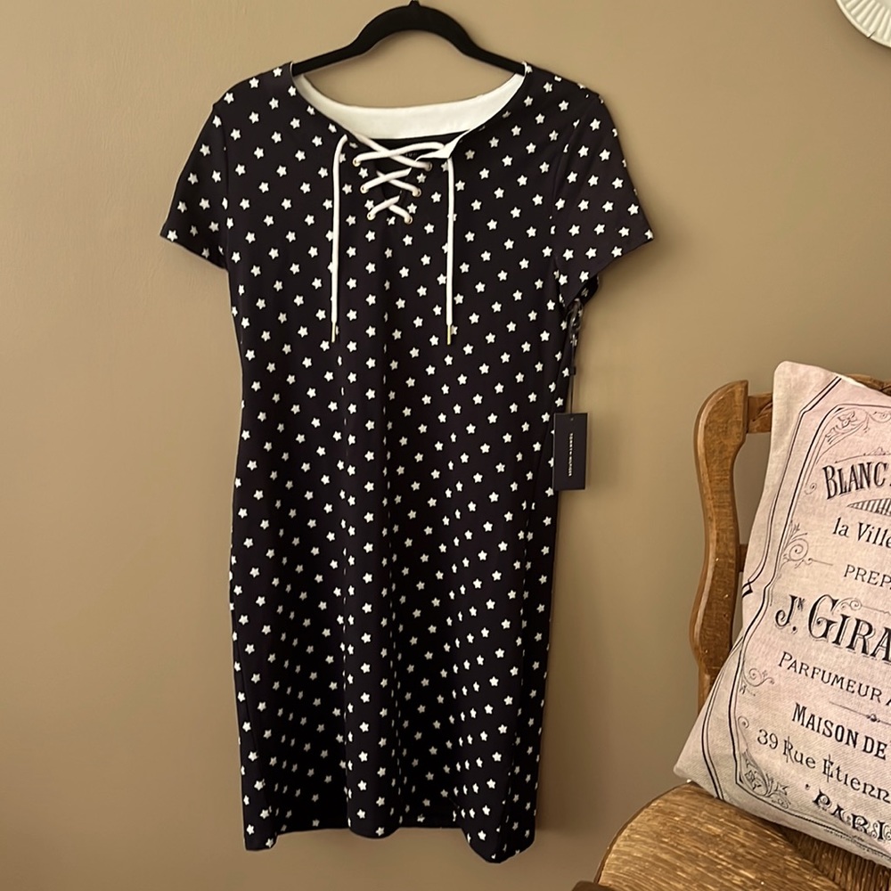 Festive, Navy Blue Tommy Hilfiger Casual Dress